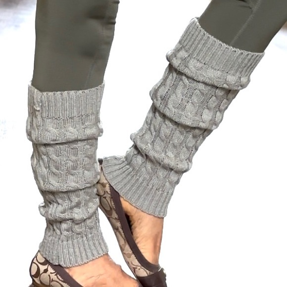 Ladies Leg Warmers Knee High Knit Crochet - Picture 5 of 5